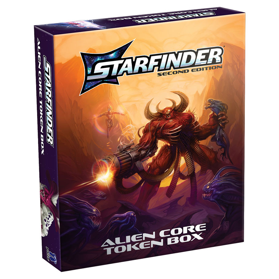 PZO20004-MC Star Finder 2E Alien Core Role Play Games Token Box