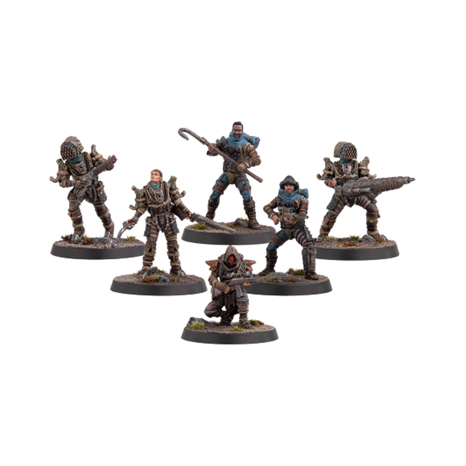 MUH190095 Fallout Miniatures-Raiders Trappers Board Games