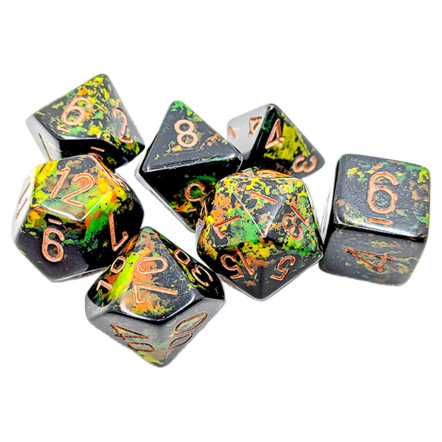 CHX24405 Deep Forest Brush Dice Set - 7 Piece