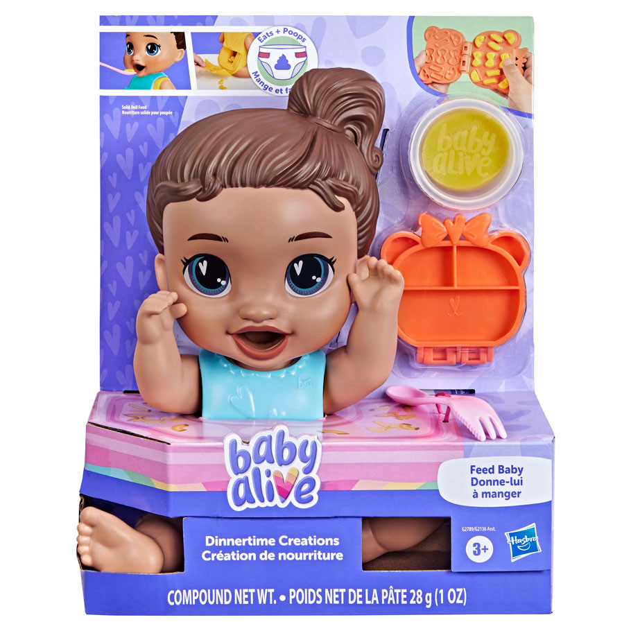 HSBG2789 Baby Alive Dinnertime Creations Figures, Brown - Pack of 2