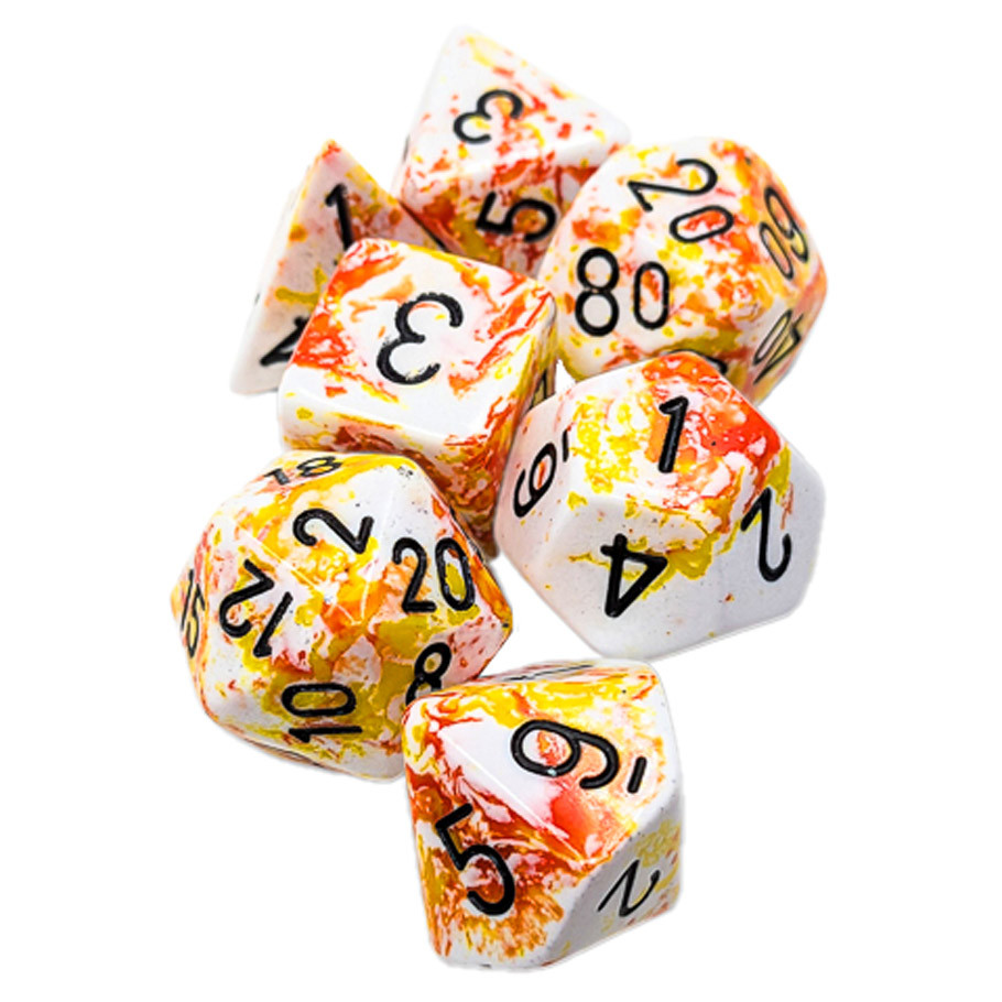 CHX24403 Sunrise Brush Dice Set - 7 Piece