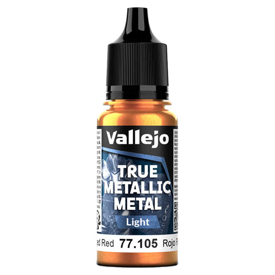 VJP77105 18 ml True Metallic Metal Light Paint, Forged Red