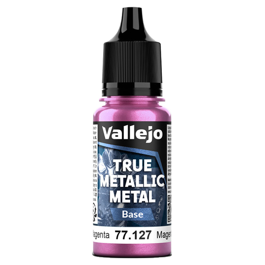 VJP77127 18 ml True Metallic Metal Base Paint, Crimson Magenta