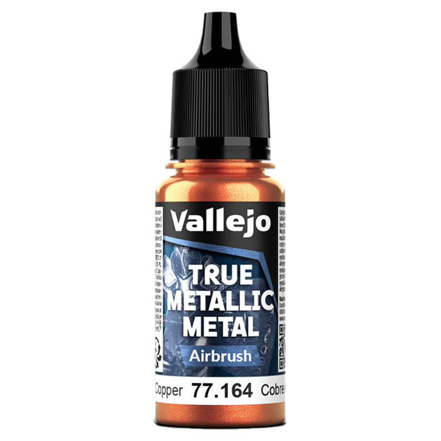 VJP77164 18 ml True Metallic Metal Airbrush Paint, Ancient Copper