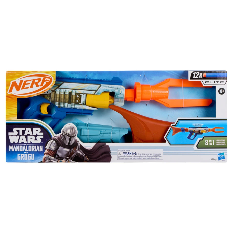 Nerf Star Wars The Mandalorian Bolt-Action 6-Dart Blaster, Ages 8+ - Multi
