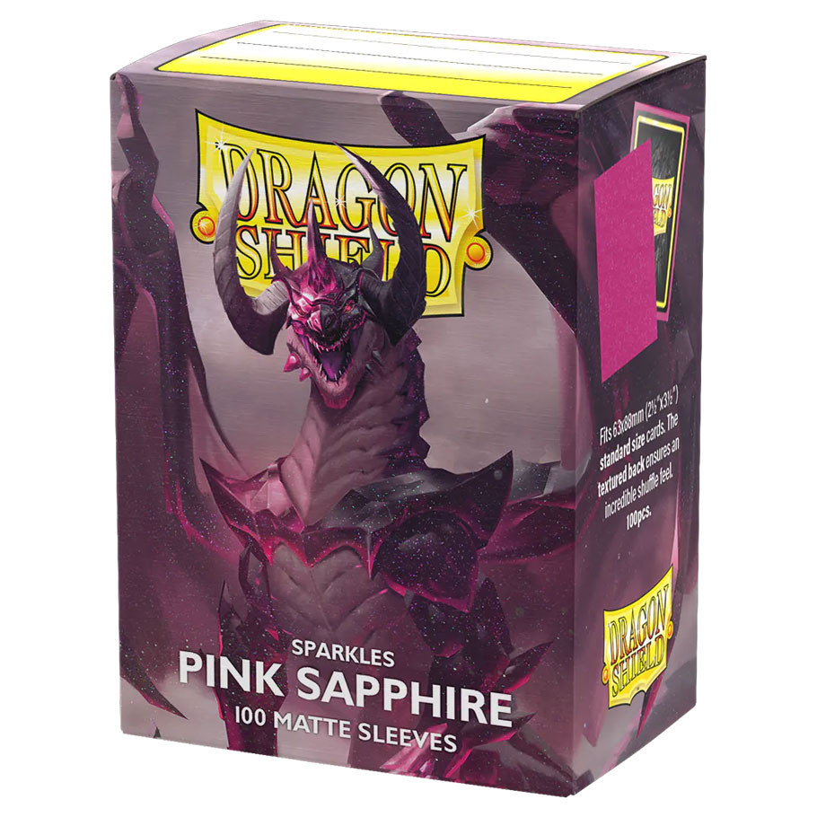 ATM11061 Matte Pink Sapphire Deck Protector for Card Game - 100 Piece