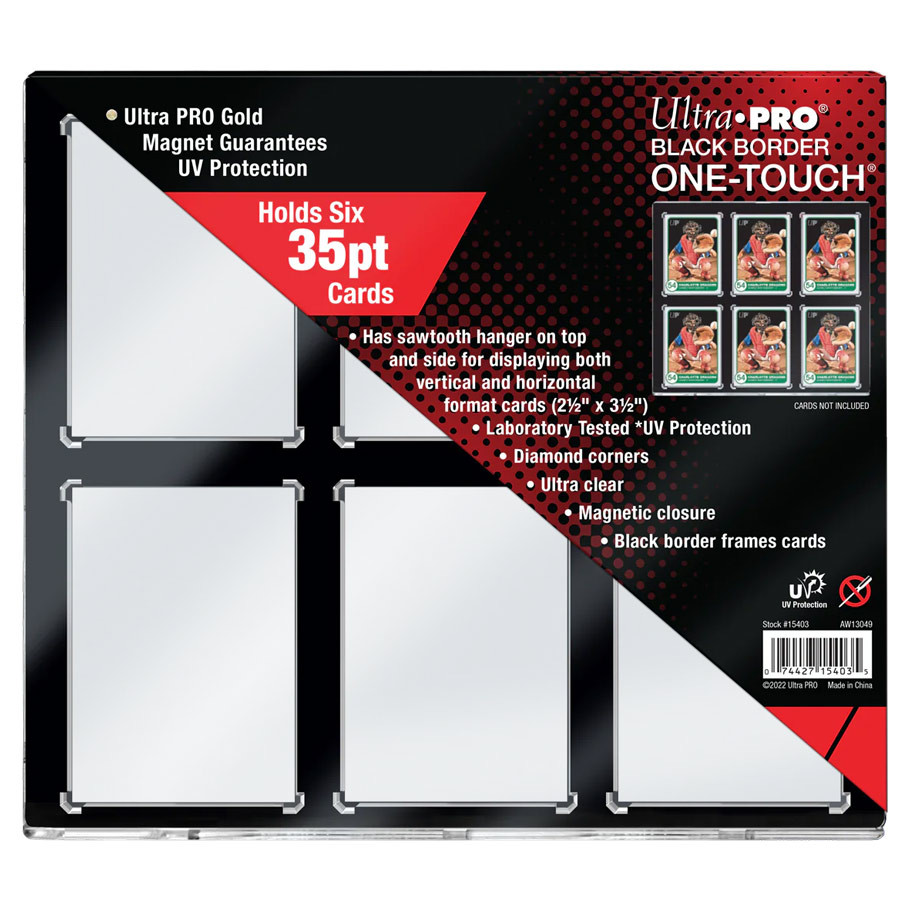 ULP15403 One-Touch 35PT 6-Card Black Border for Card Game