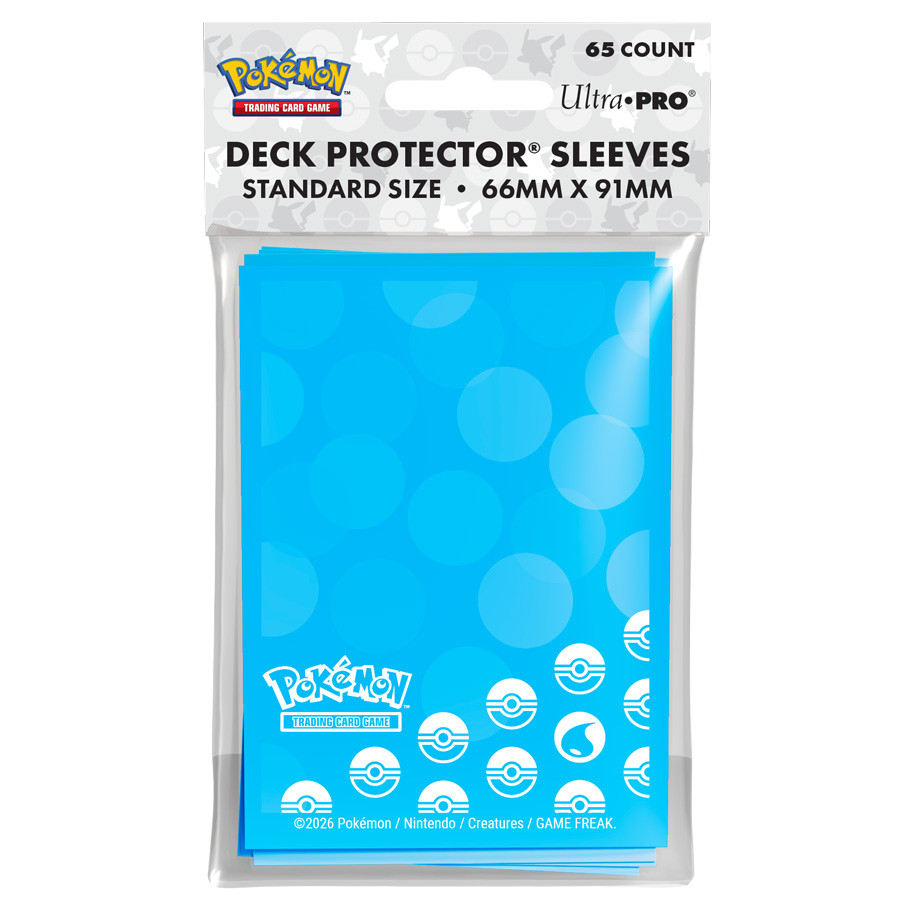ULP16744 Pokemon Water Type Energy Deck Protector for Card Game - 65 Piece