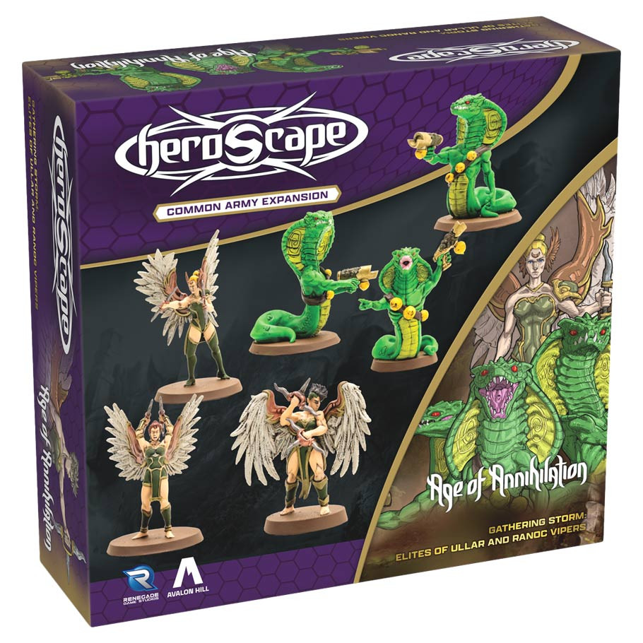 REN02886 Heroscape Elites of Ullar & Ranoc Vipers Army Expansion Board Game