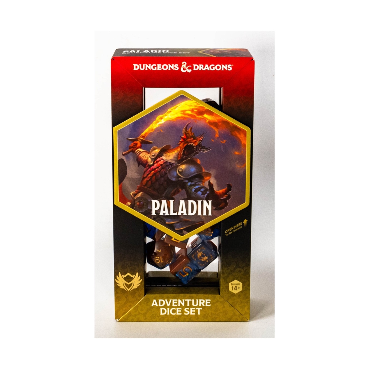 SDZ200229 Dungeons & Dragons Adventure Dice, Paladin Orange & Blue