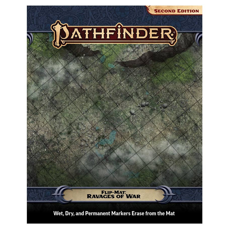 PZO11036-FM Pathfinder 2E Flip-Mat Ravages of War Role Playing Game