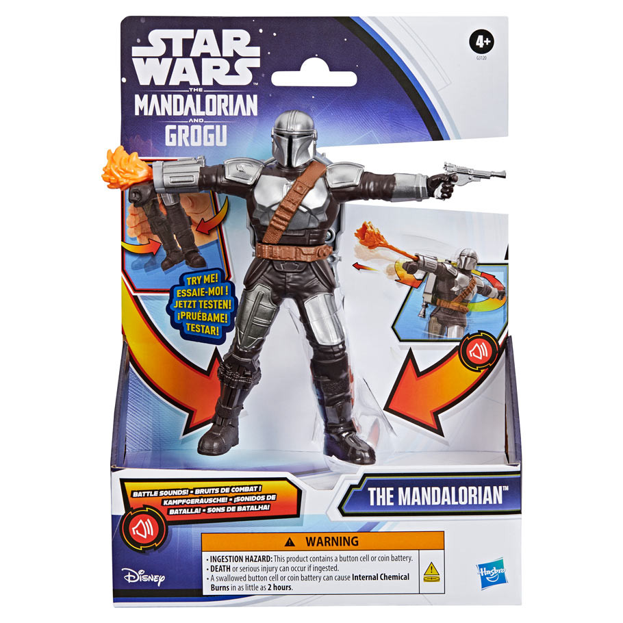 HSBG3120 Star Wars Mandalorian  Grogu Deluxe Action Figure  4 Piece
