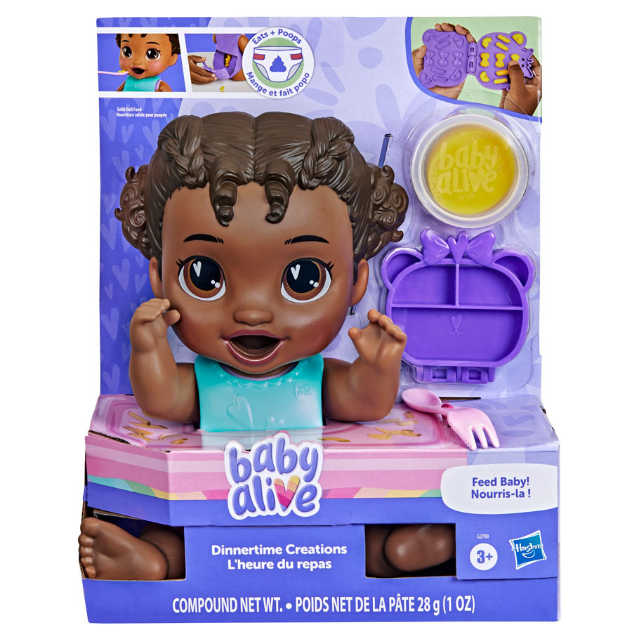 HSBG2790 Baby Alive Dinnertime Creations Action Figure, Black - 2 Piece