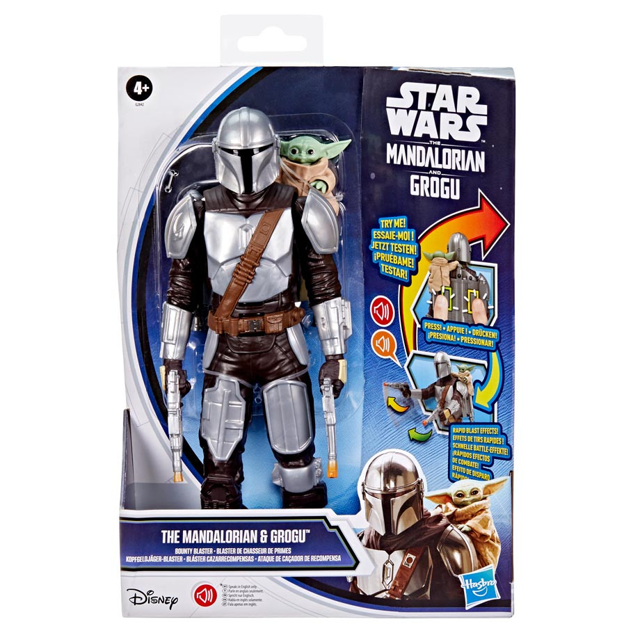 HSBG2842 Star Wars Mandalorian & Grogu Feature Action Figure - 4 Piece
