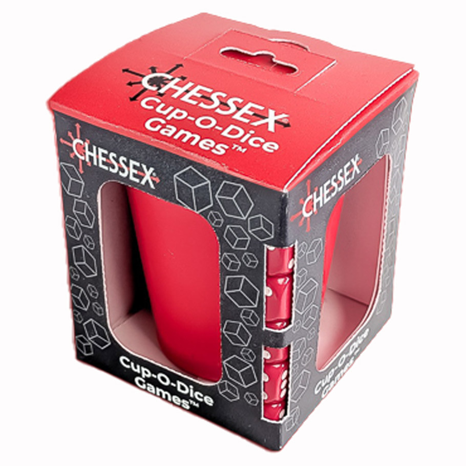 Manufacturing CHX89104 Cup-O-Dice Games, Red