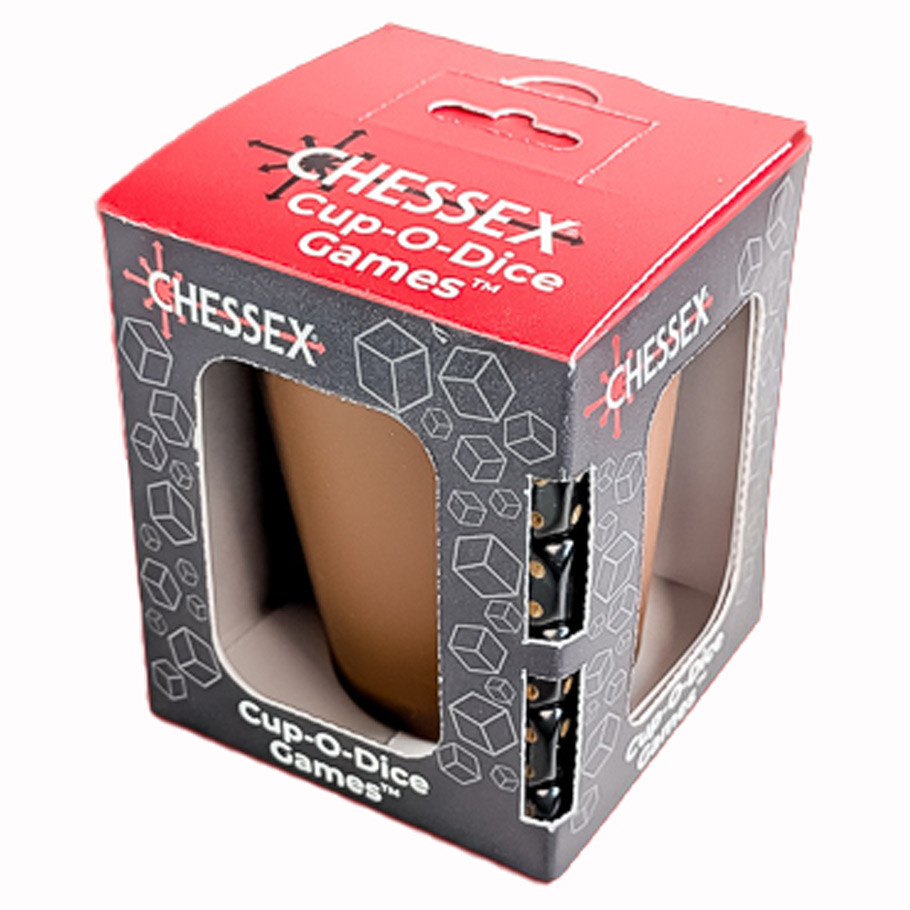 Manufacturing CHX89109 Cup-O-Dice Games, Brown