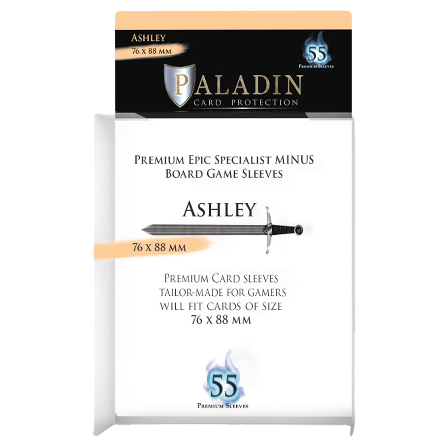PALASHCLR 79 x 91 mm Paladin Ashley Transparent Deck Protector - 55 Piece