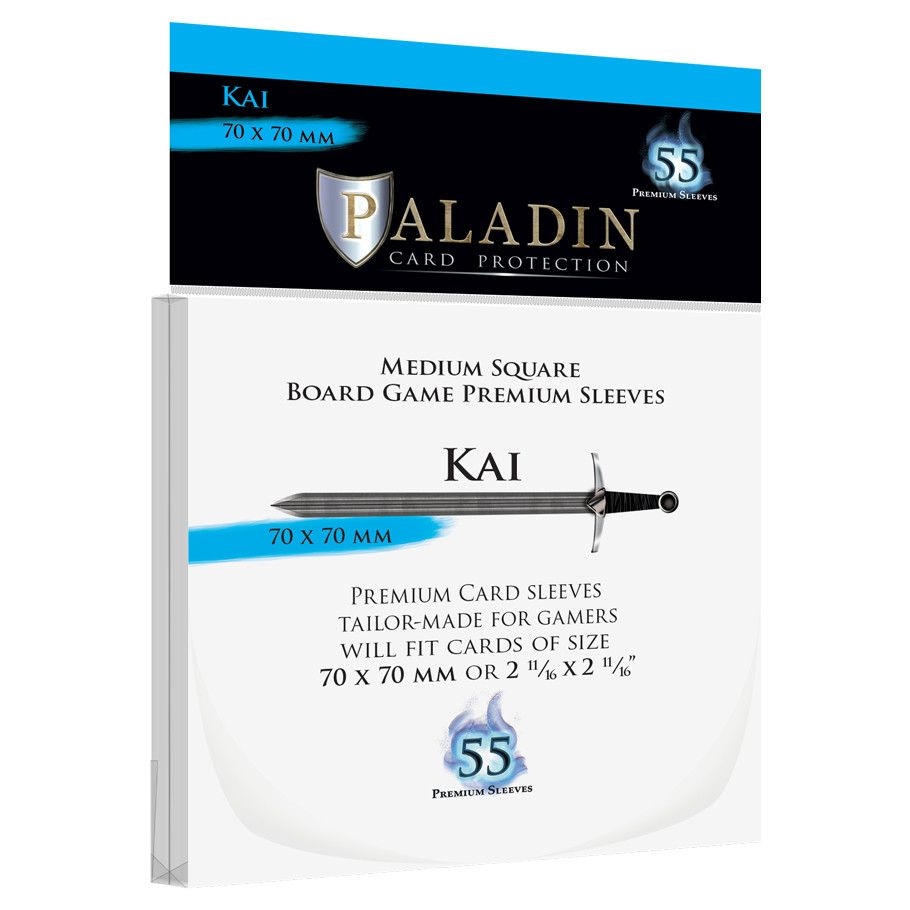 PALKAICLR 72 x 72 mm Paladin Kai Transparent Deck Protector - 55 Piece