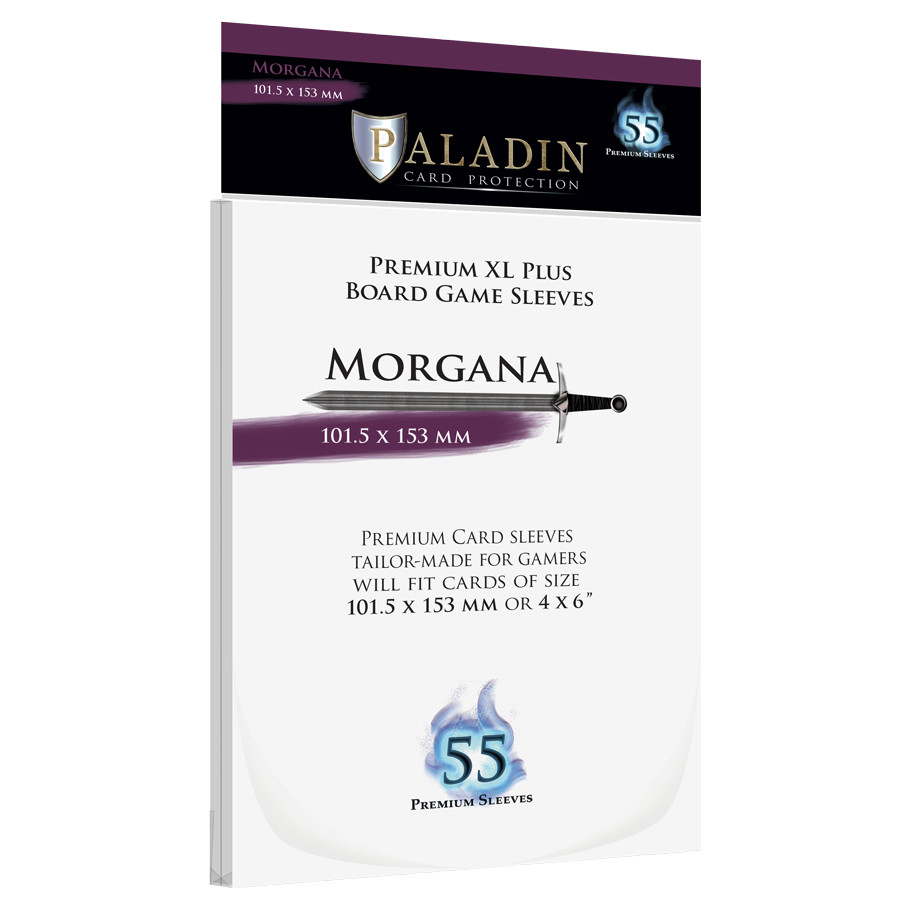 PALMRGCLR 104 x 156 mm Paladin Morgana Transparent Deck Protector - 55 Piece