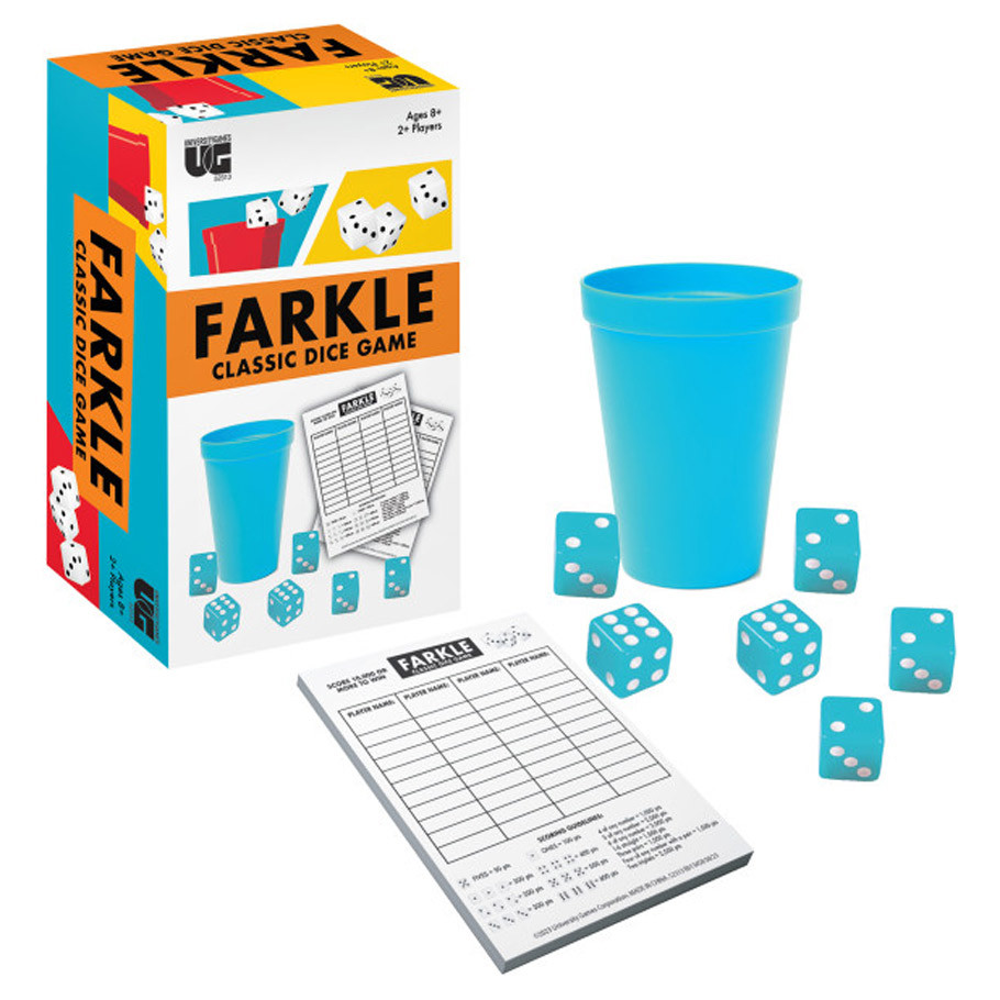 University Games UNV52313 Farkle Classic Board Game