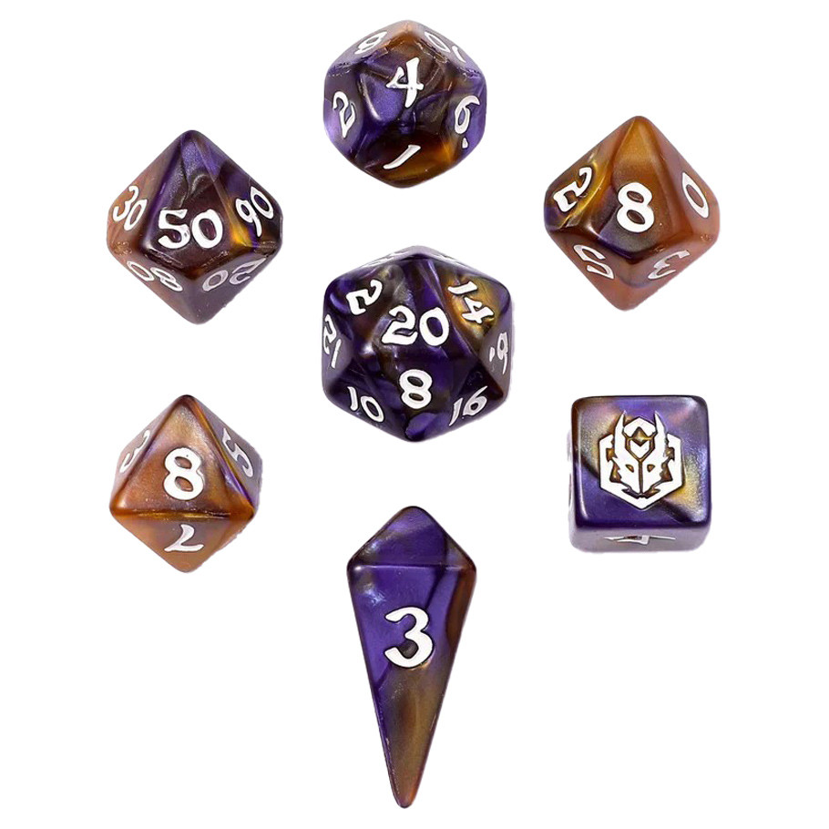 HYO2039 Mini Polymer Magister Robes Dice - Set of 7