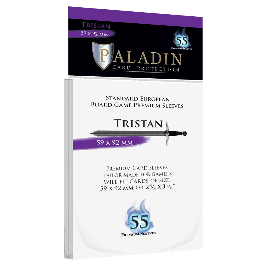 PALTRICLR 62 x 95 mm Paladin Tristan Transparent Deck Protector - 55 Piece