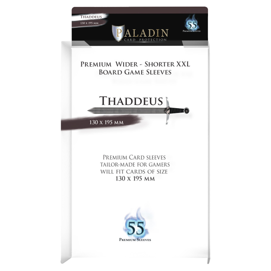 PALTHDCLR 133 x 198 mm Paladin Thaddeus Transparent Deck Protector - 55 Piece