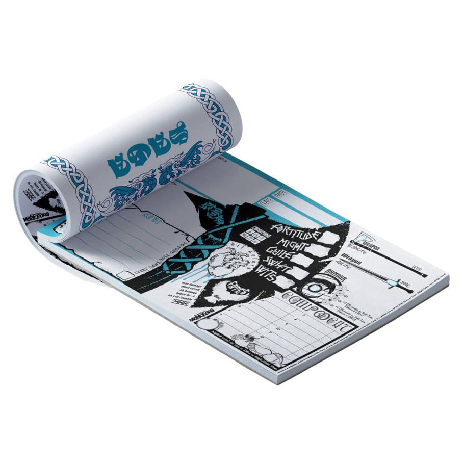 SRG02002 Berserkr Character Sheets Role Playing Game