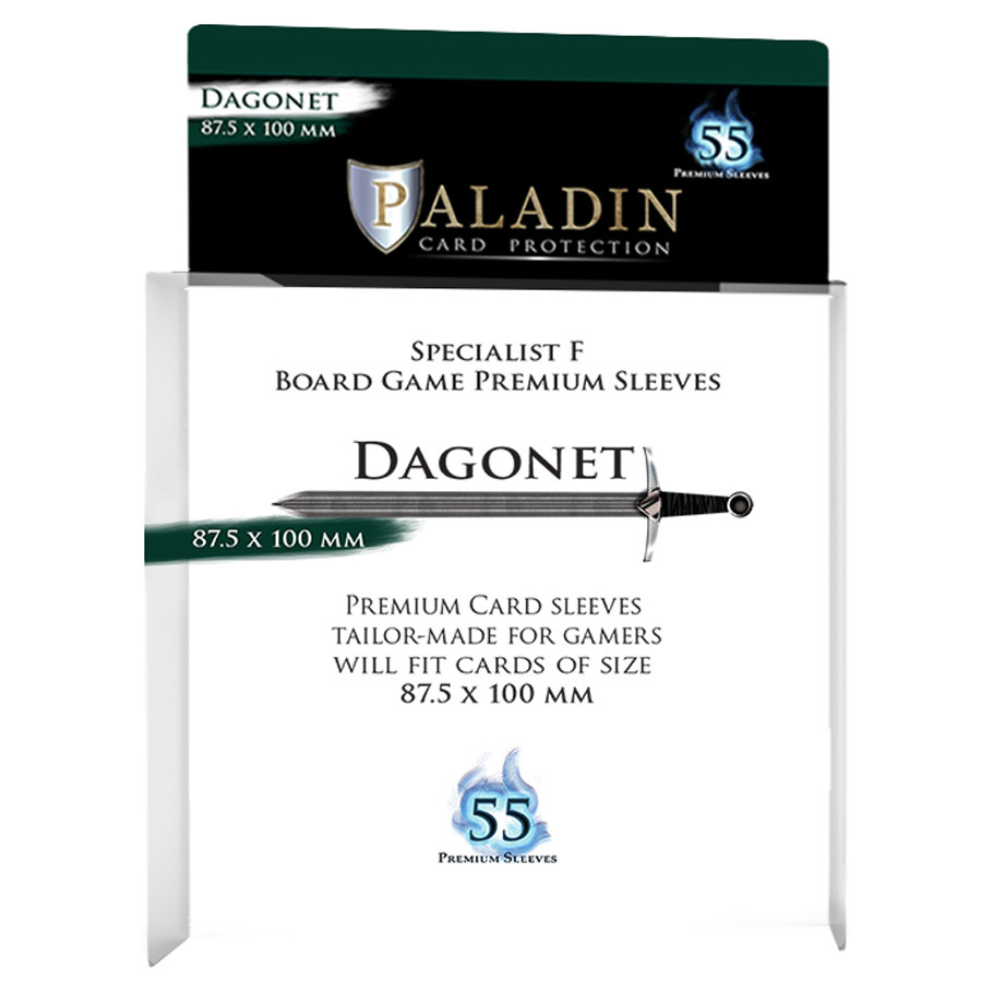 PALDAGCLR 90.5 x 103 mm Paladin Dagonet Transparent Deck Protector - 55 Piece