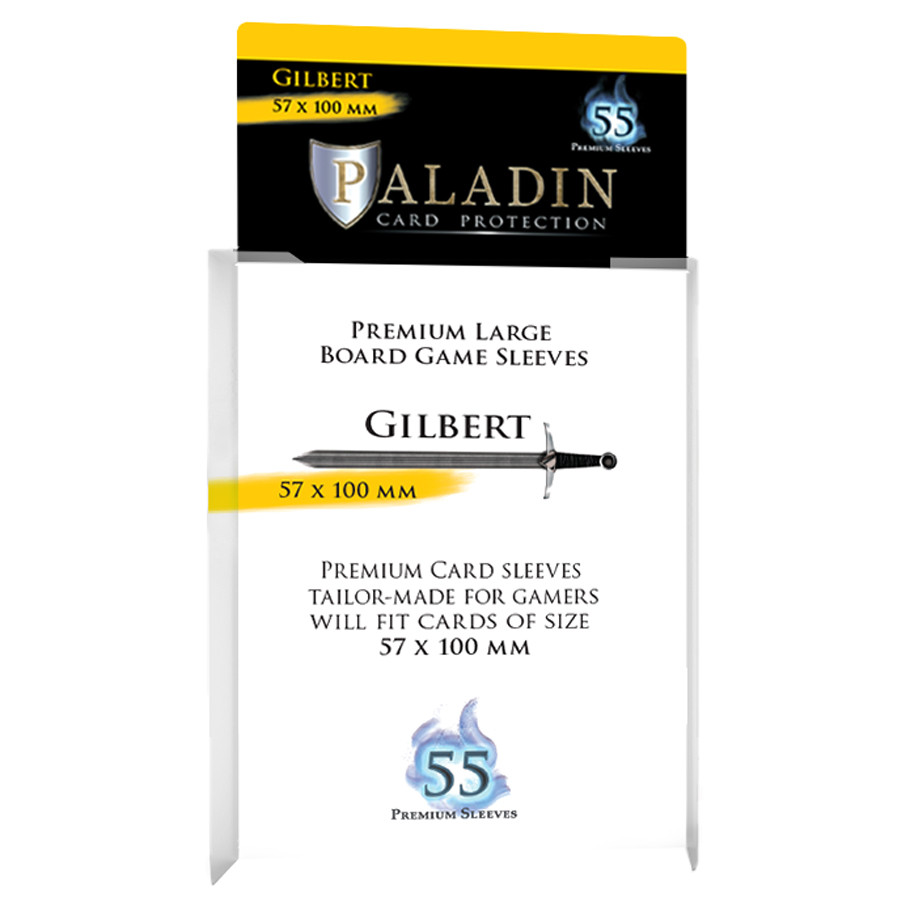 PALGILCLR 60 x 103 mm Paladin Gilbert Transparent Deck Protector - 55 Piece
