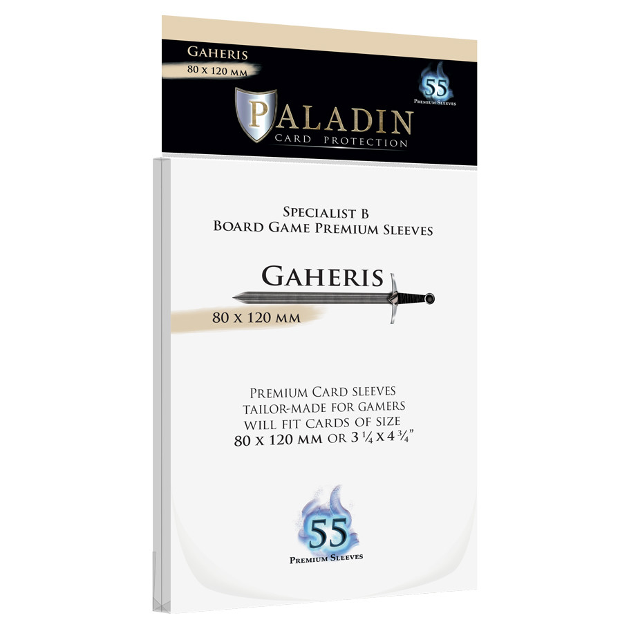 PALGAHCLR 82 x 124 mm Paladin Gaheris Transparent Deck Protector - 55 Piece