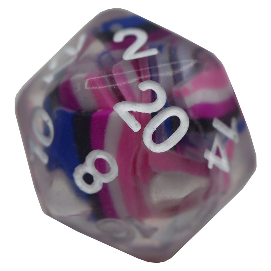 FBG2288 Genderfluid Flag Dice - Set of 7
