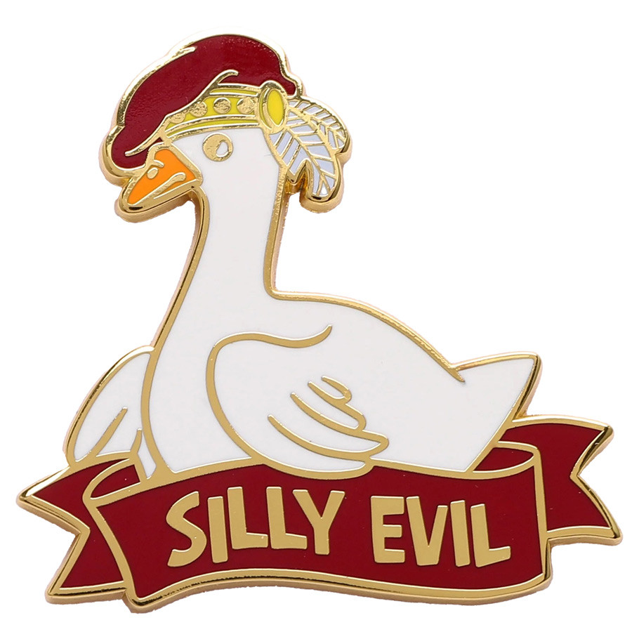 HYOPN050 Silly Evil Goose Enamel Pin