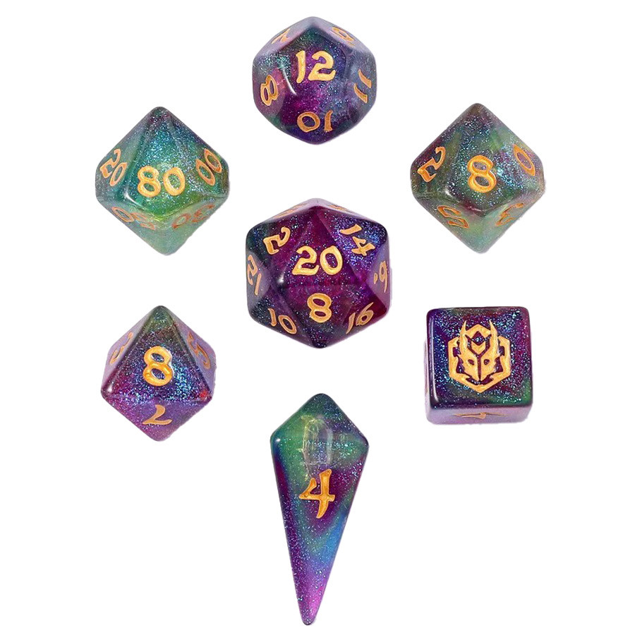 HYO2033 Mini Polymer Sirens Melody Dice - Set of 7