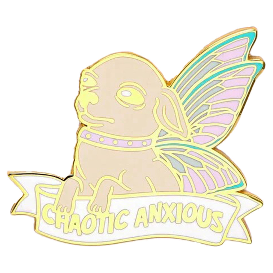 HYOPN054 Chaotic Anxious Chihuahua Enamel Pin