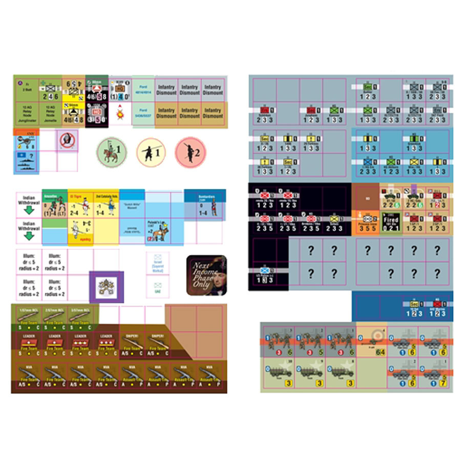 GMT2320-25 GMT 2025 Errata Counter Sheet Board Game