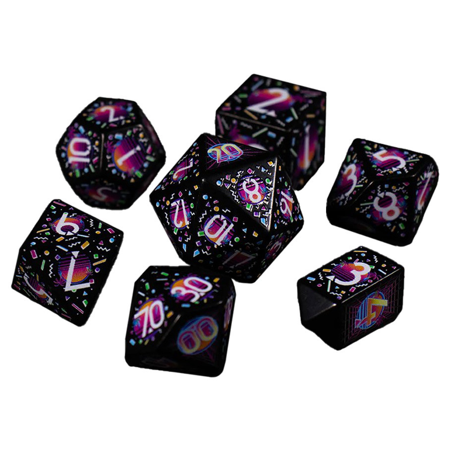 BOT001001 Synth Nights Dice - Set of 7