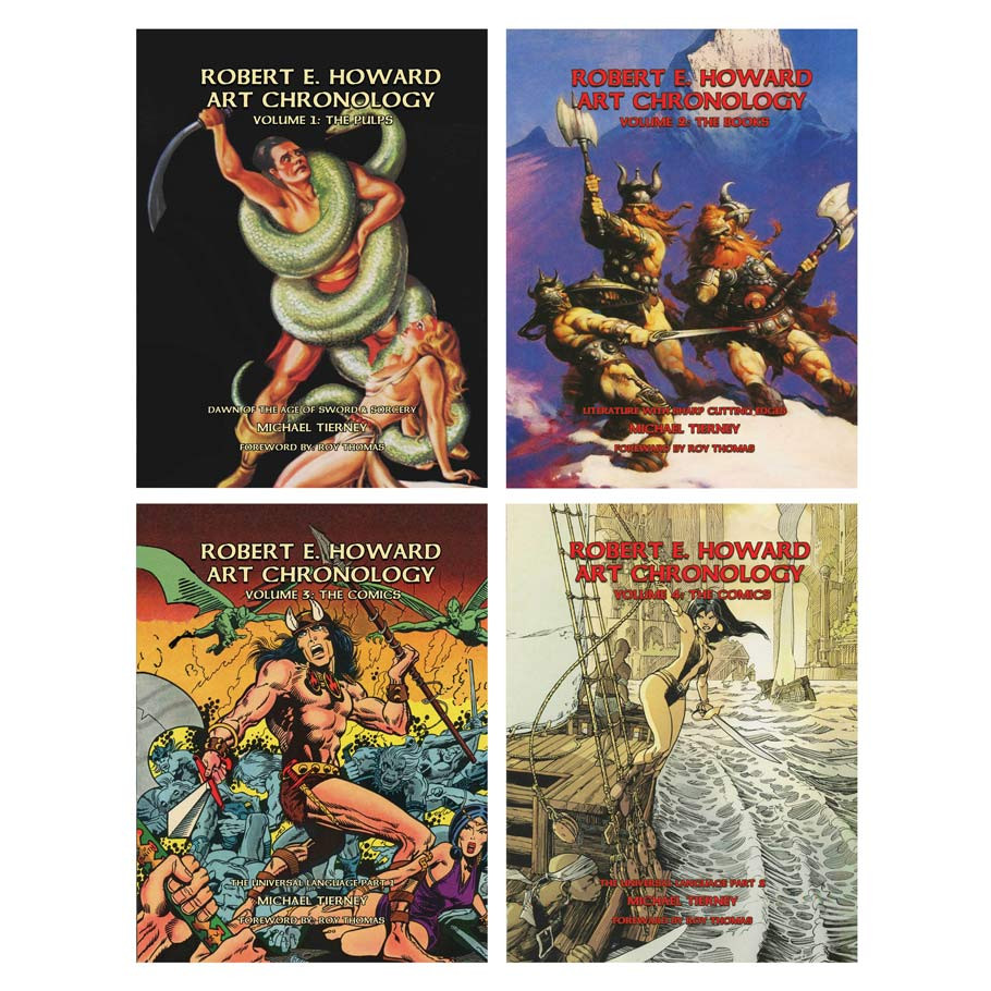 TLG21420 Robert E. Howard Art Chronology 4-Volume Slipcase Role Playing Game