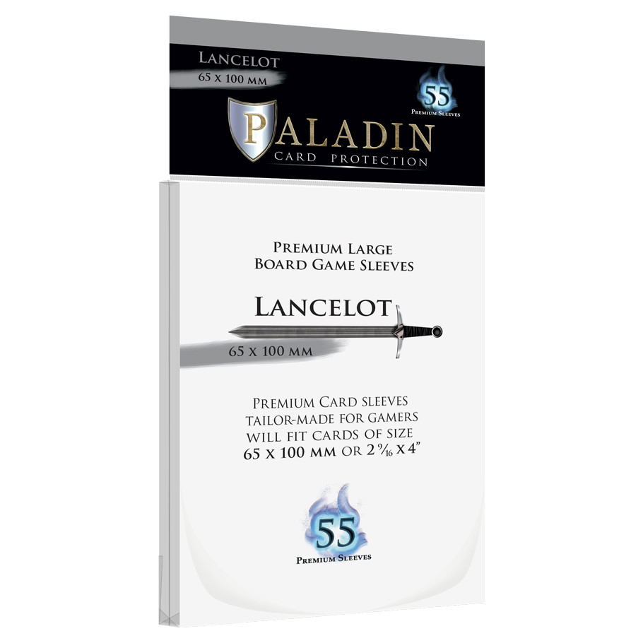 PALLANCLR 67 x 103 mm Paladin Lancelot Transparent Deck Protector - 55 Piece