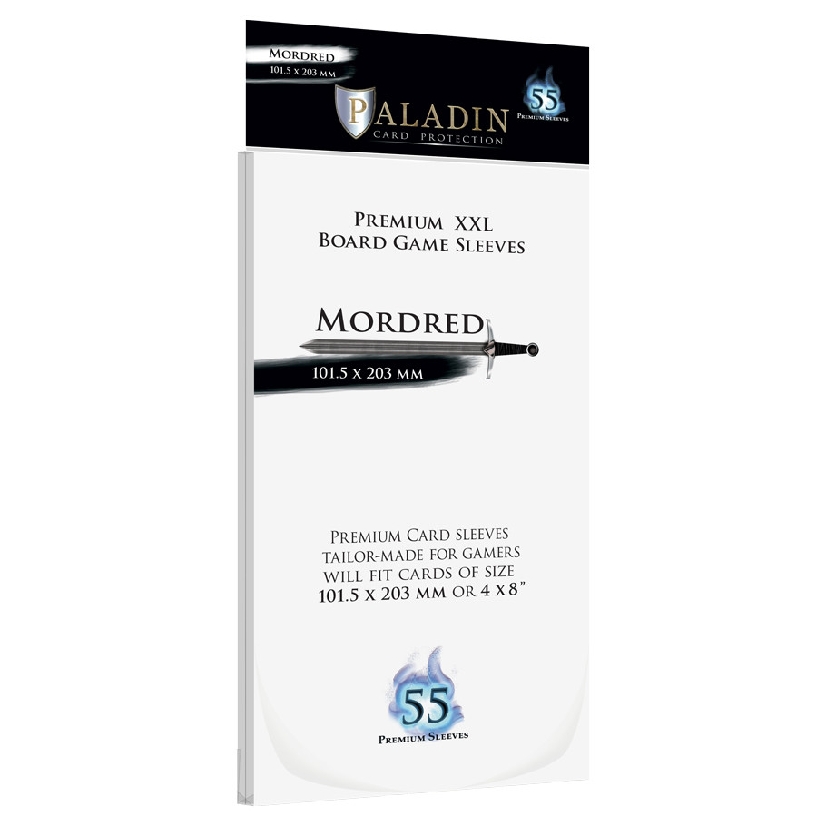 PALMRDCLR 104.5 x 207 mm Paladin Mordred Transparent Deck Protector - 55 Piece