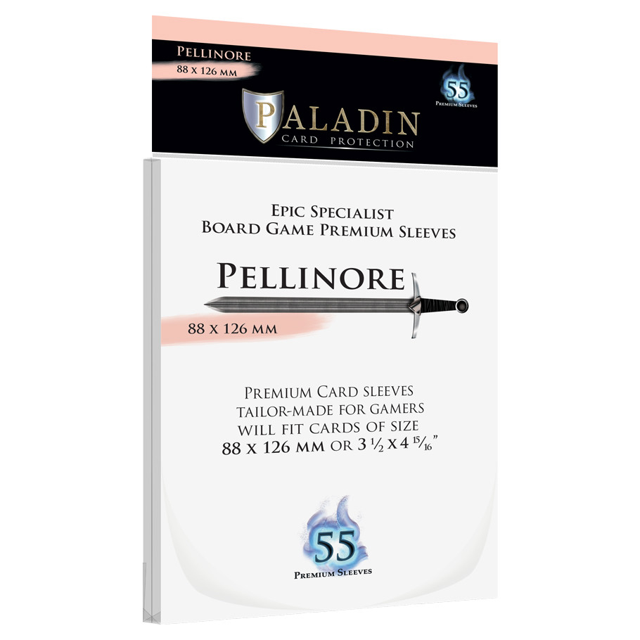 PALPELCLR 91 x 129 mm Paladin Pellinore Transparent Deck Protector - 55 Piece