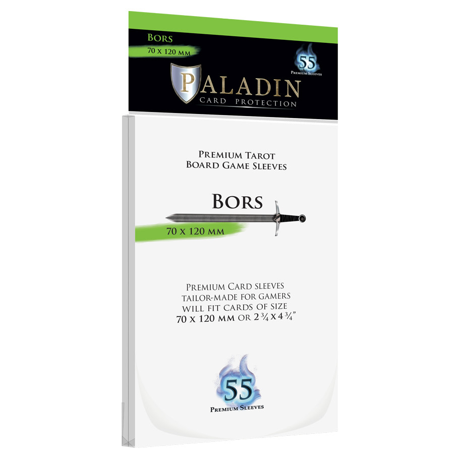 PALBORCLR 73 x 123 mm Paladin Bors Transparent Deck Protector - 55 Piece
