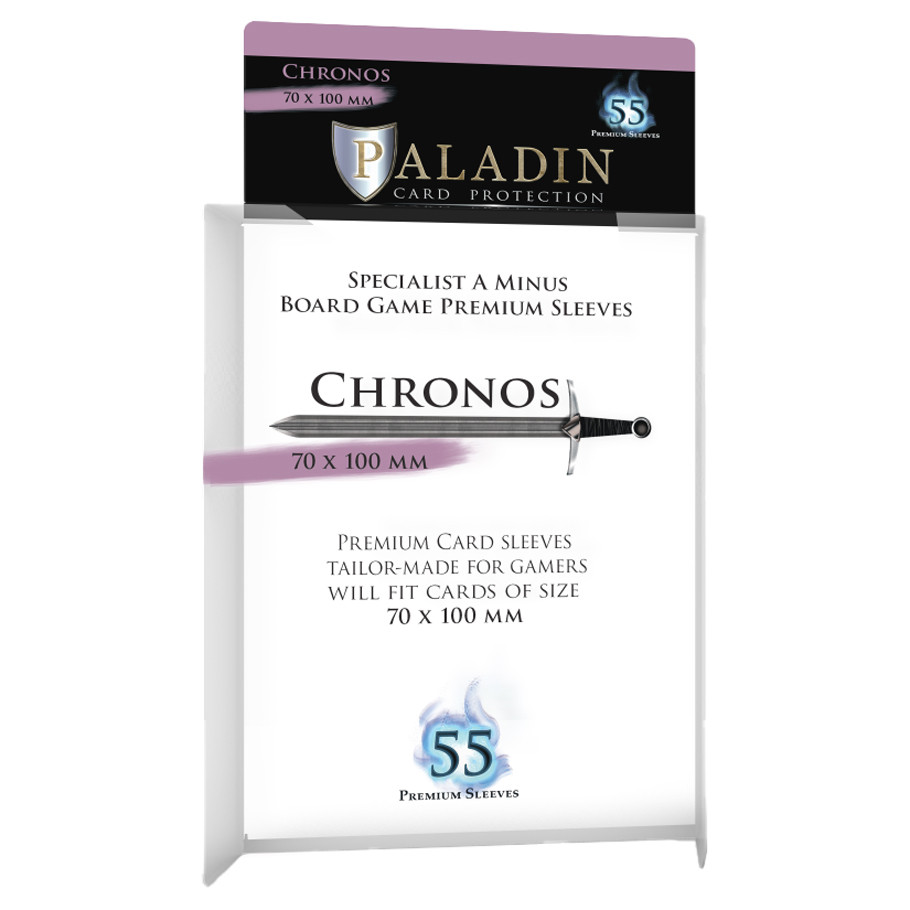 PALCHRCLR 73 x 103 Paladin Chronos Transparent Deck Protector - 55 Piece