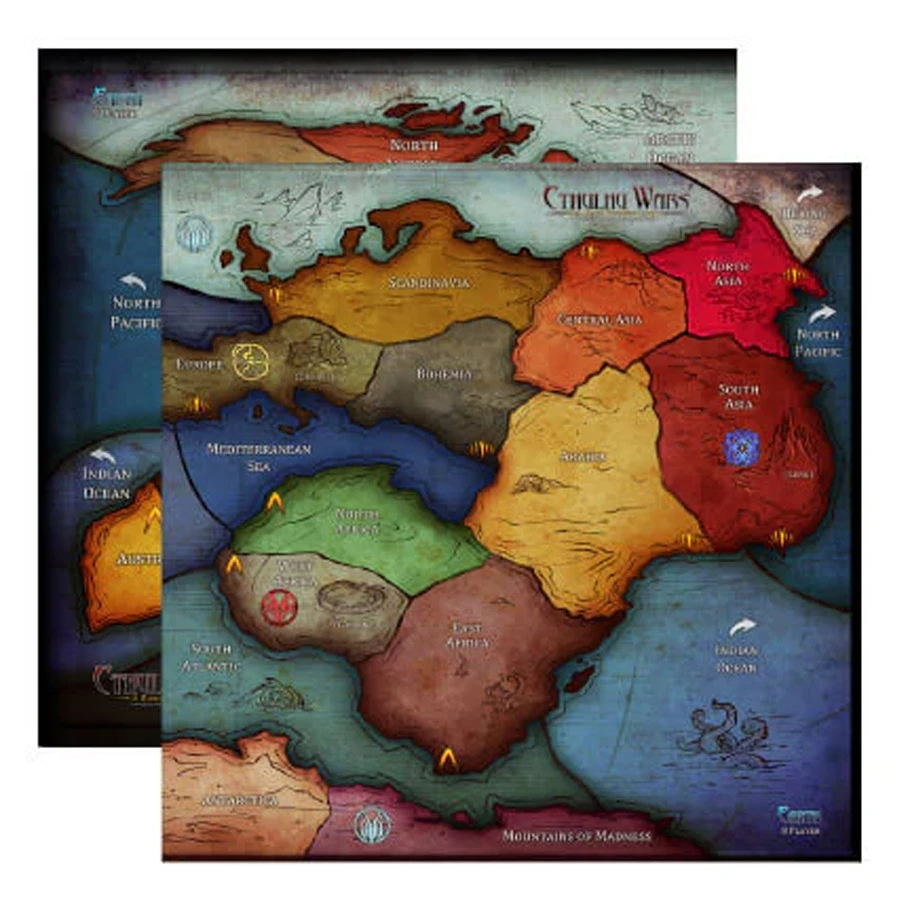 PSGCWM4 Cthulhu Wars Earth 6-8 Player Map Expansion