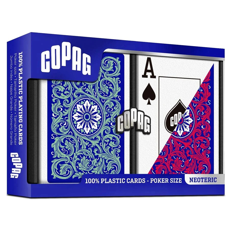 JKR130015517  Neoteric Playing Card Games, Green & Blue - Red
