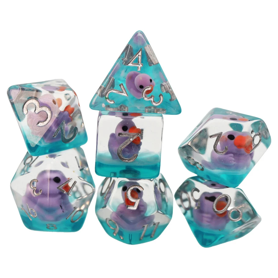 FBG2654 Lovely Duck Dice Game - Set of 7