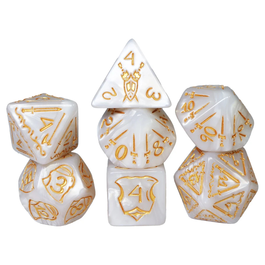 FBG2677 25 mm Queens Armory Infernal Dice Game - Set of 7