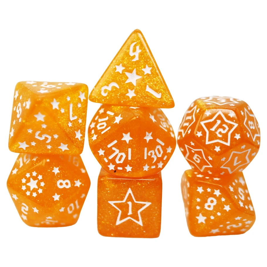 FBG2685 Shooting Stars Sodium Dice Game - Set of 7