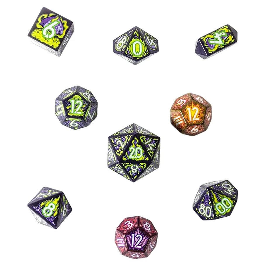 BOT005004 Daggerheart-Witch Dice Game - Set of 9