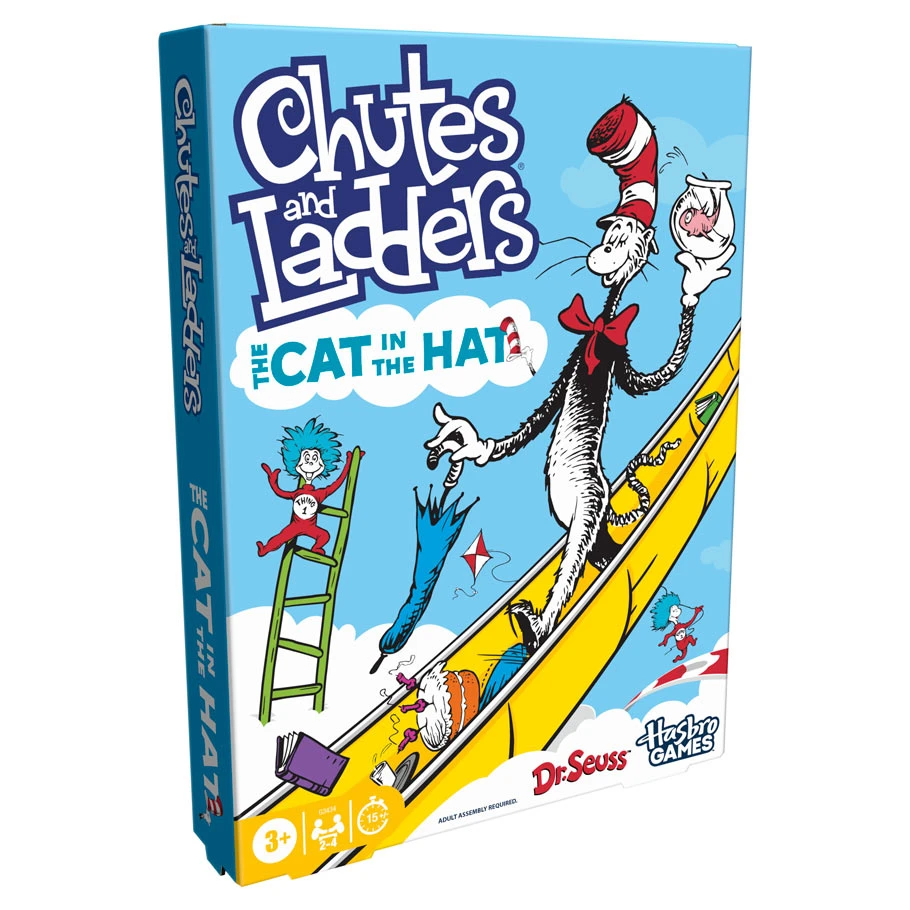 HSBG3434 Chutes & Ladders-Dr. Seuss Cat in the Hat Board Games